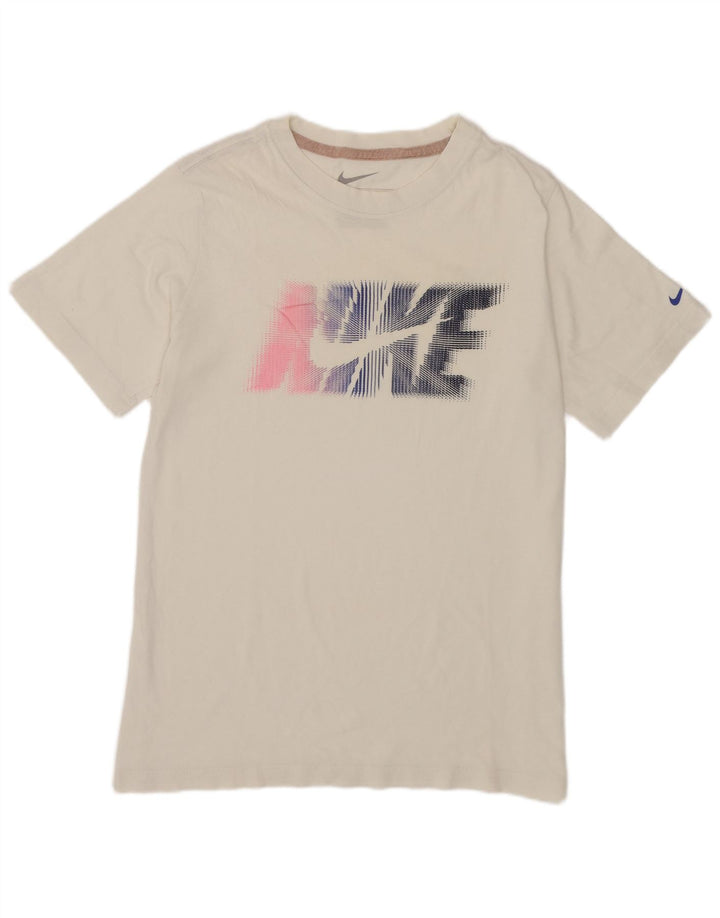 Футболка с рисунком Nike для мальчиков, 12–13 лет, большая белая