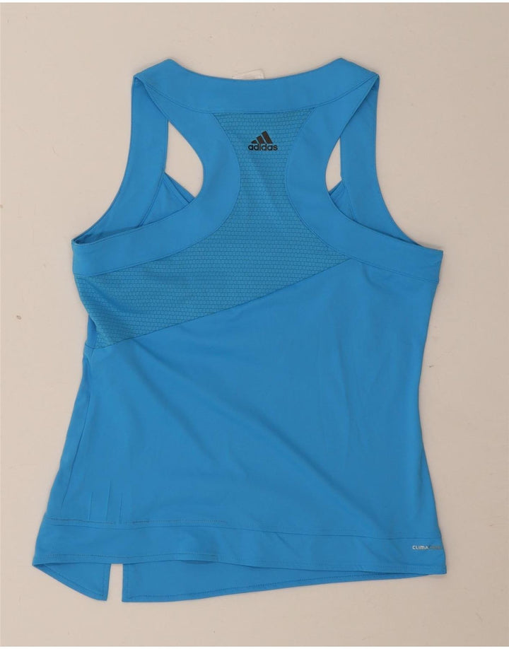 Adidas Womens Clima 365 Vest Top UK 16 Большой Синий Полиэстер