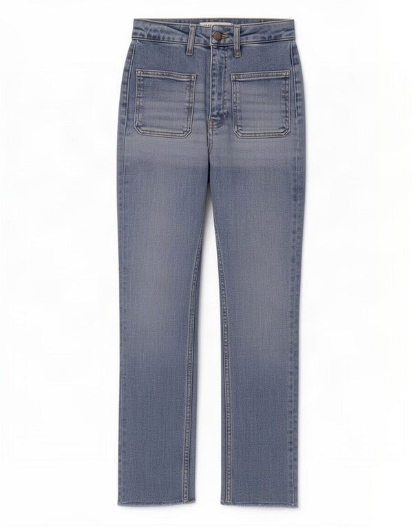 Женские прямые джинсы Zara EU 34 2XS W24 L26, синий хлопок