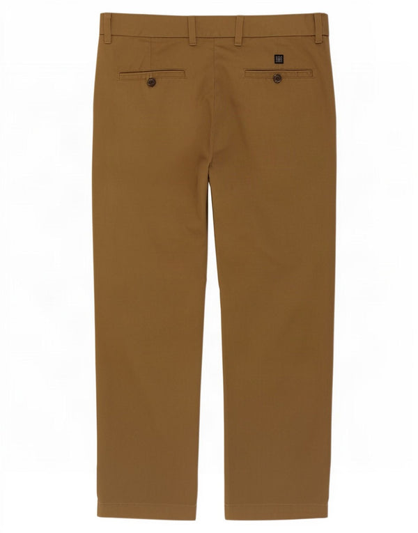 Marks & Spencer Mens Regular Fit Chino Trousers W34 L29 Beige Cotton