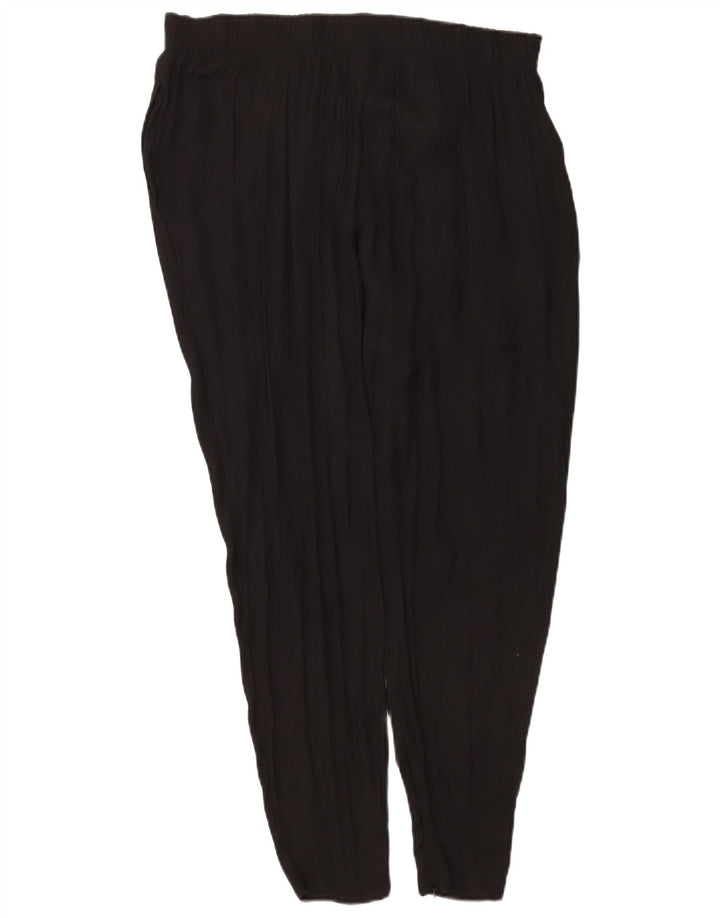 Женские брюки чинос Benetton UK 12 Medium W34 L26, черный полиэстер