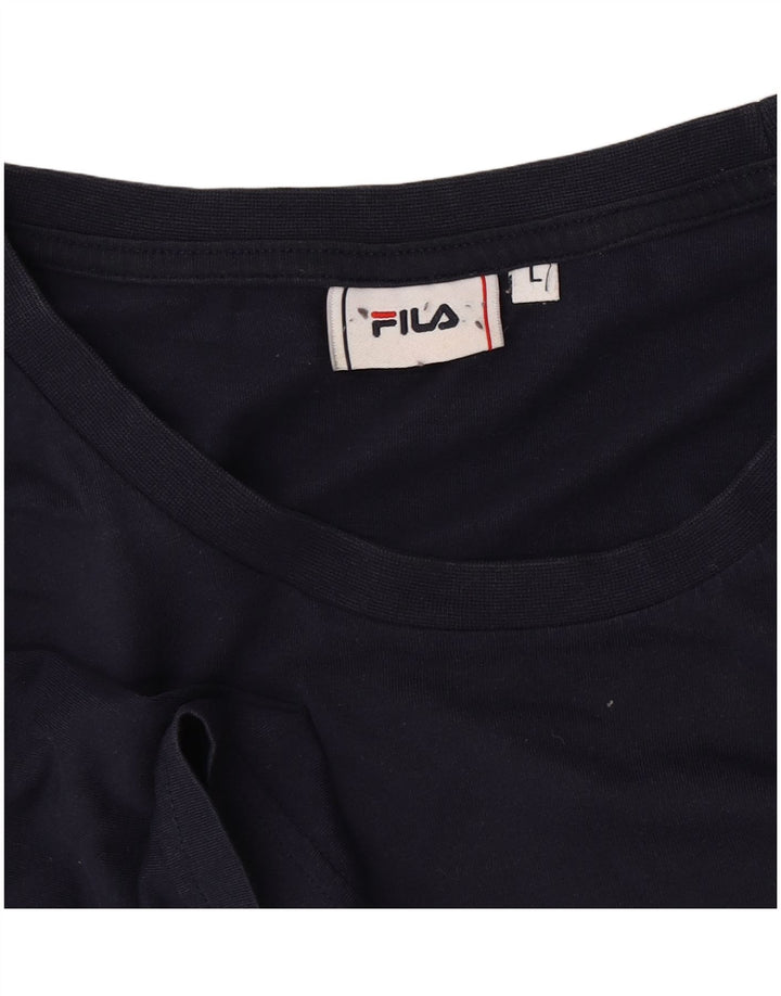 Мужская футболка Fila Top Large Темно-Синяя