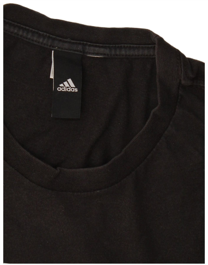 ADIDAS Mens Graphic T-Shirt Top Medium Black