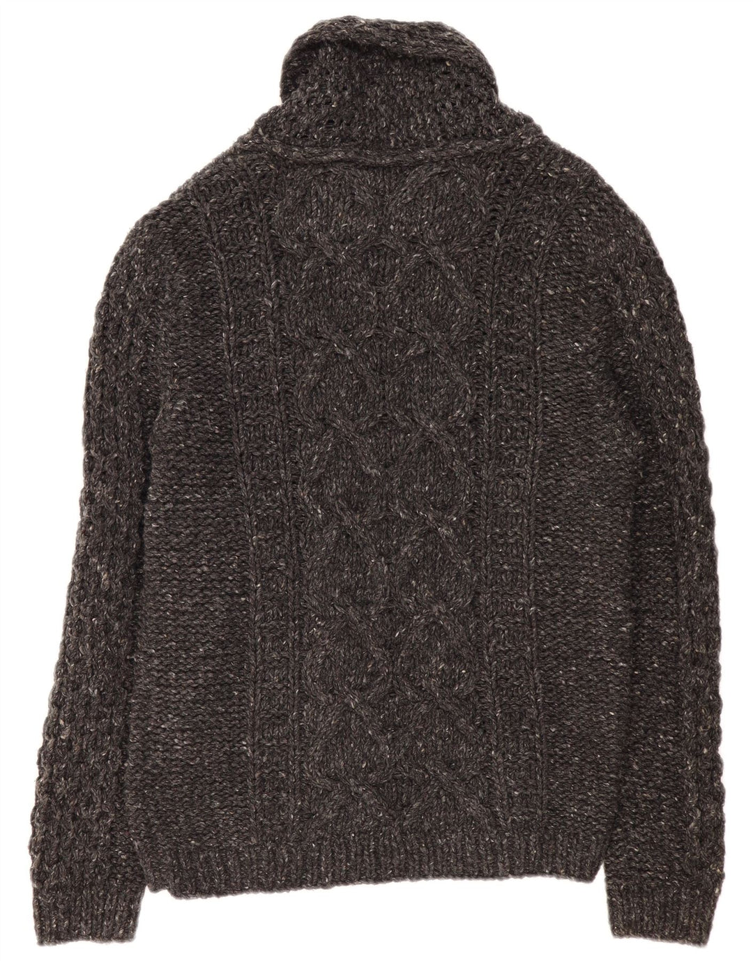 Мужской кардиган DIESEL, большой серый шерстяной свитер в крапинку