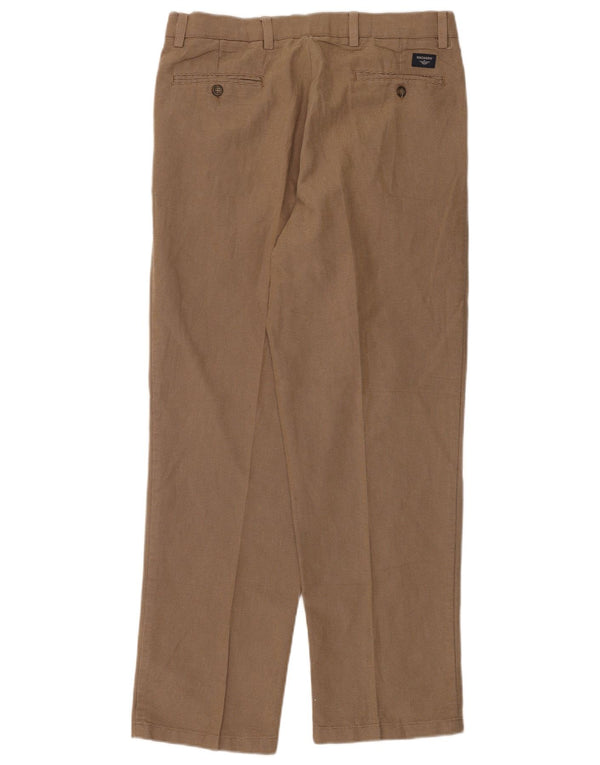 Мужские брюки-чиносы Dockers W34 L32, коричневые, хлопок с узором «гусиные лапки»