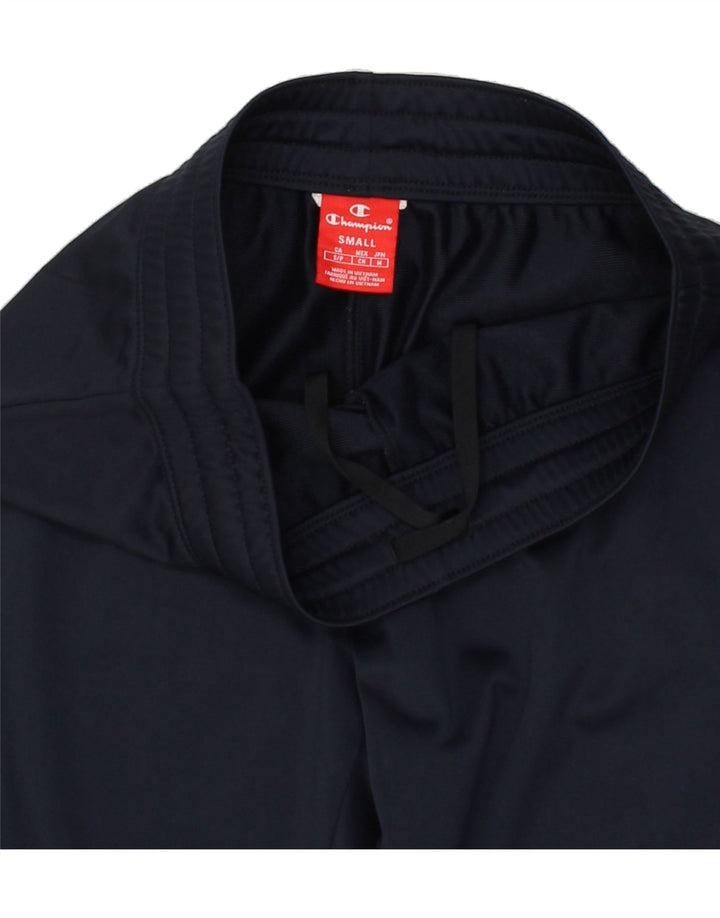 CHAMPION Womens Tracksuit Trousers Joggers UK 10 Small Navy Blue Polyester Vintage Champion and Second-Hand Champion from Messina Hembry 