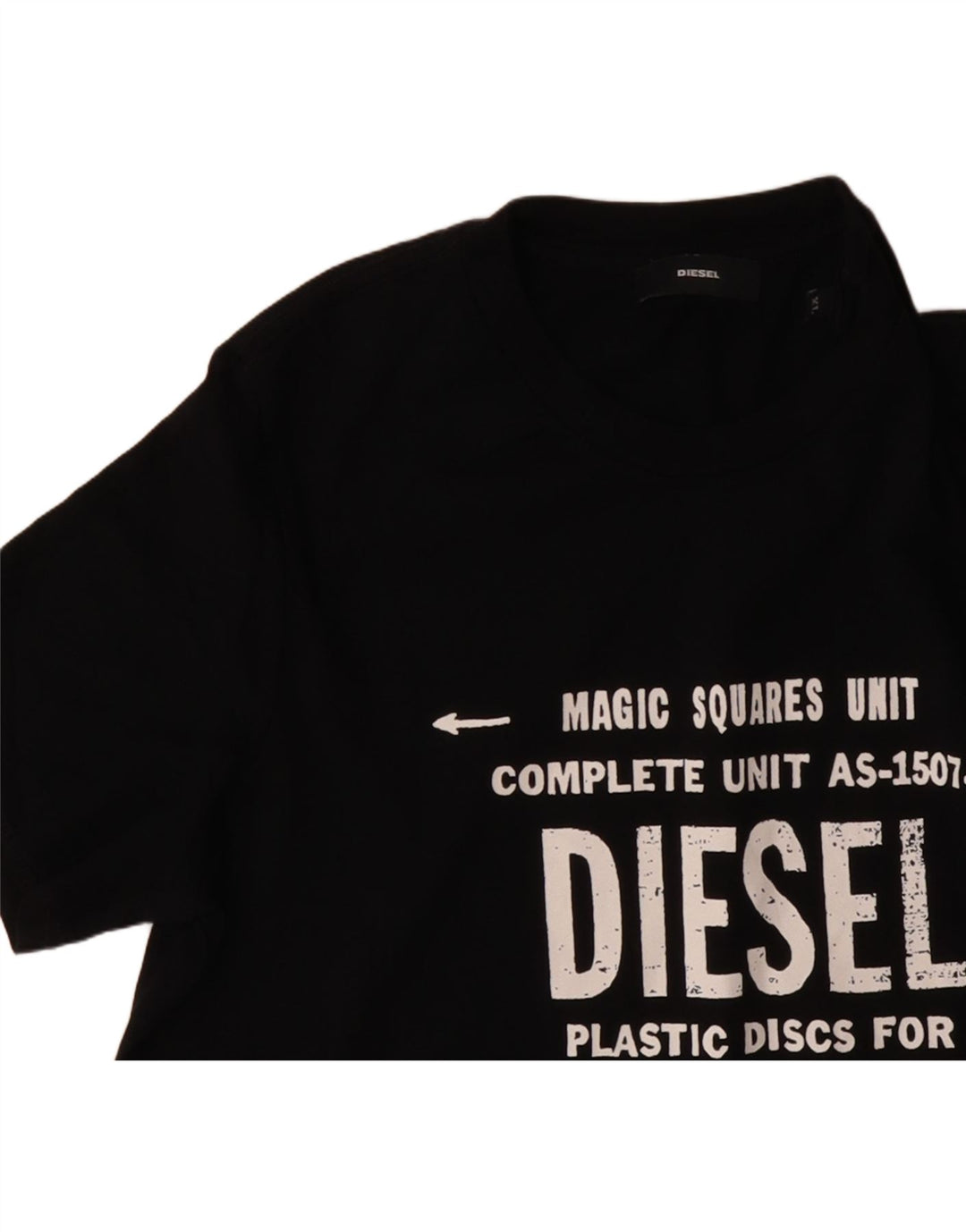 Мужская футболка с рисунком DIESEL XL, черный хлопок