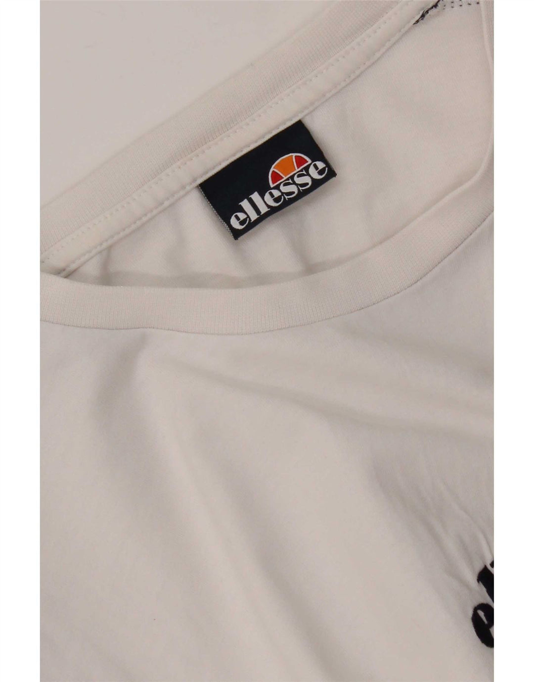 Мужская футболка с рисунком Ellesse, маленькая белая, с цветными блоками