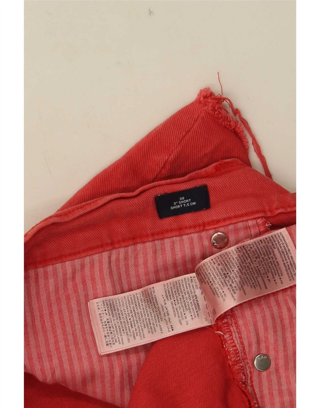 Женские джинсовые шорты Gap W30, хлопковый средний красный цвет