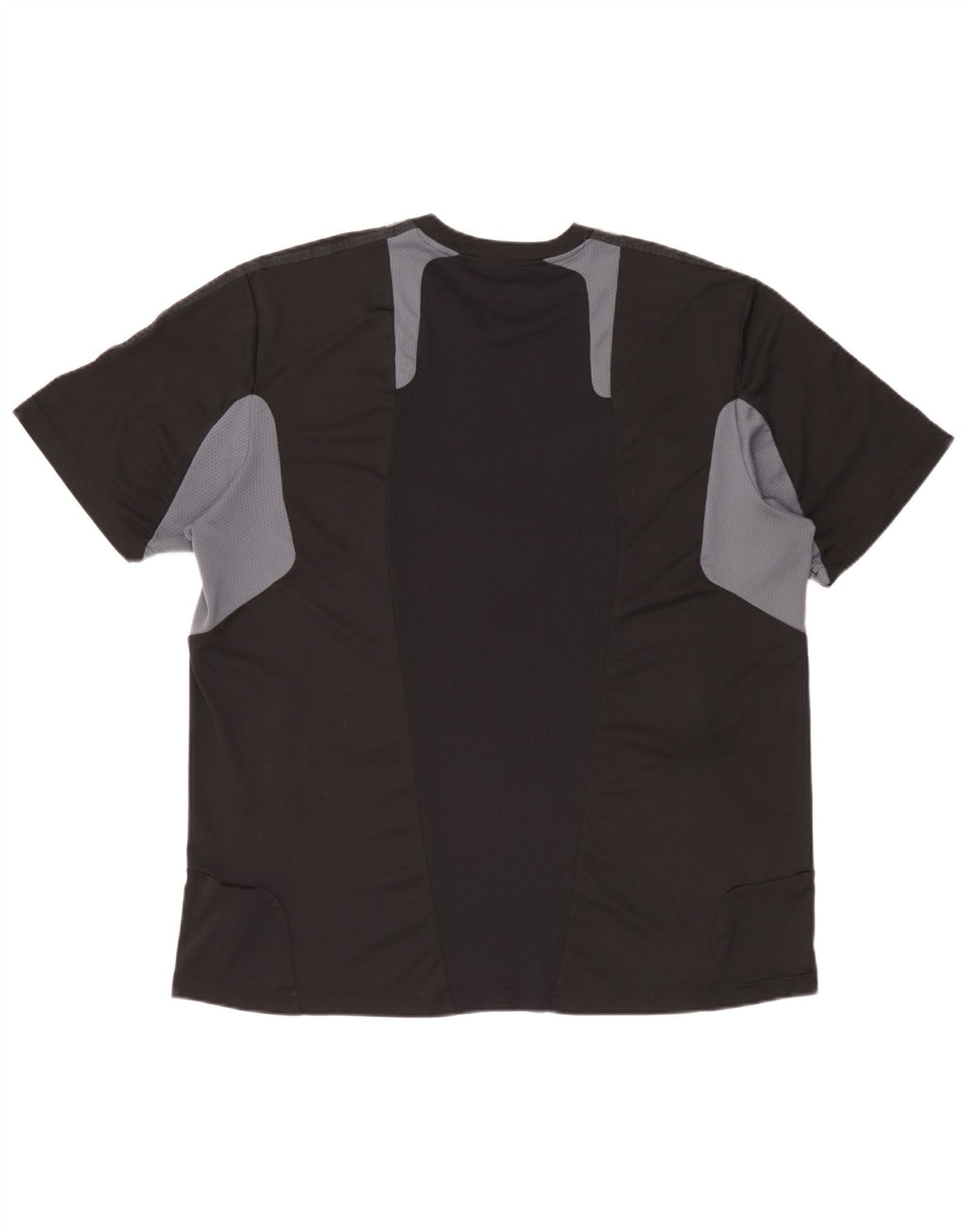 Мужская футболка Adidas Climacool Top 2XL Черная полиэстер с цветными блоками