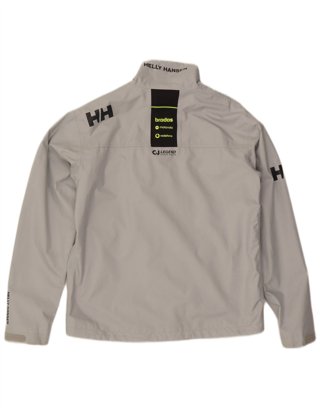 Мужская дождевик с графическим рисунком Helly Hansen UK 40, большой серый полиэстер