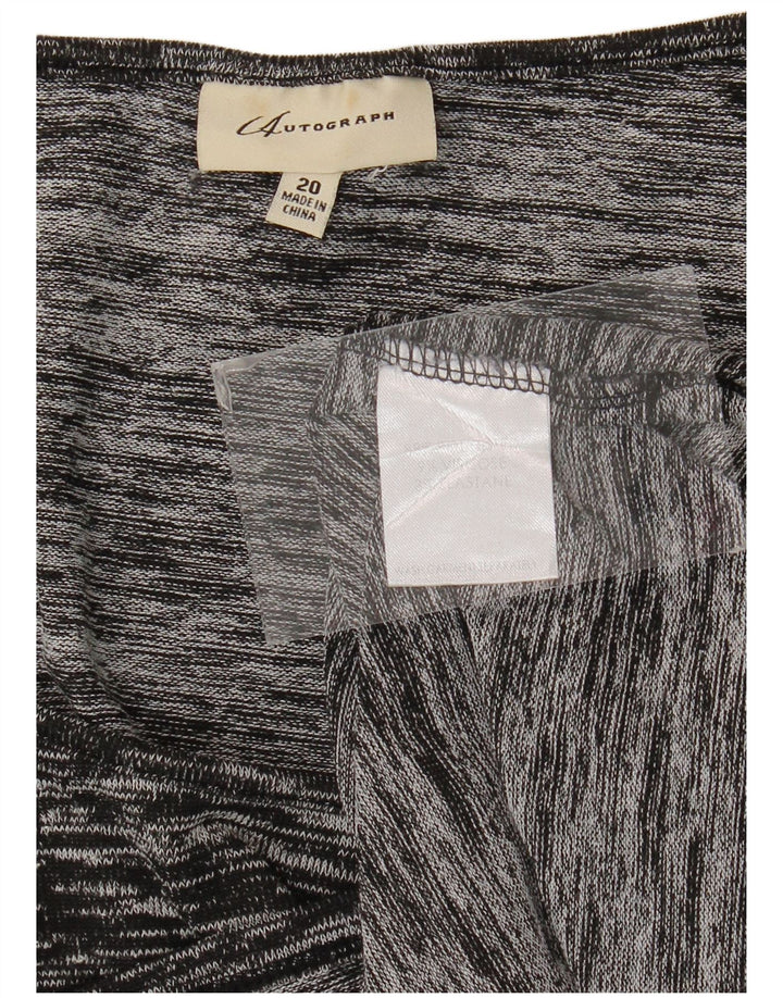 Женская блузка с автографом Marks & Spencer, топ UK 20, 2XL, черный в крапинку