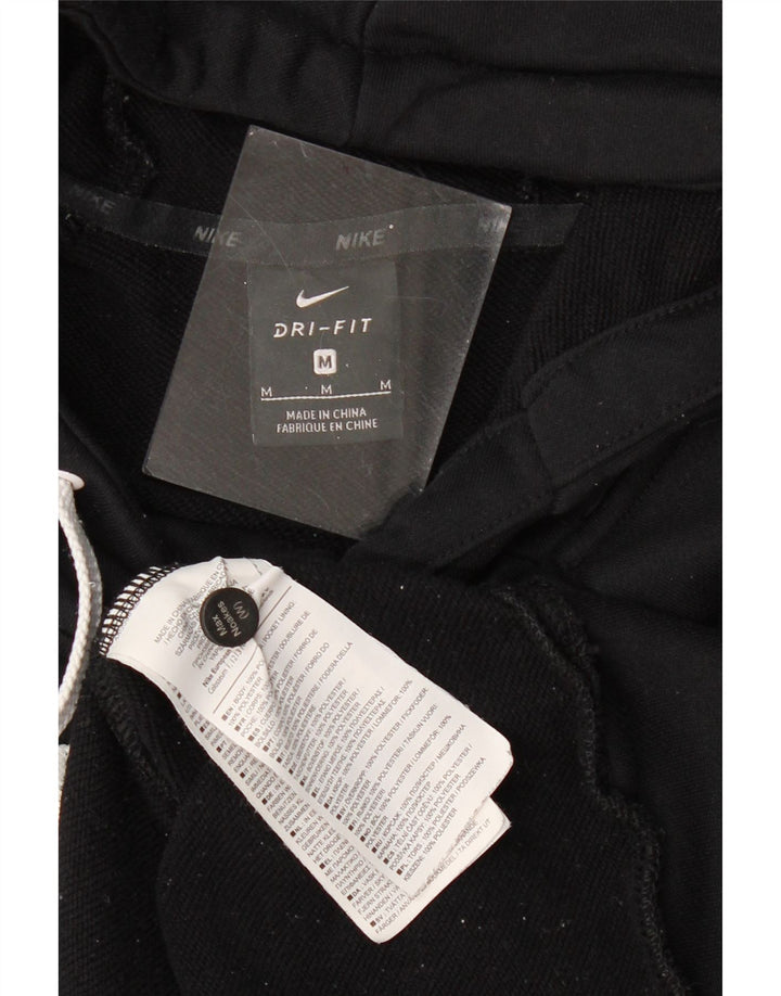 Мужской джемпер с капюшоном с графикой Nike Dri Fit, средний черный, полиэстер