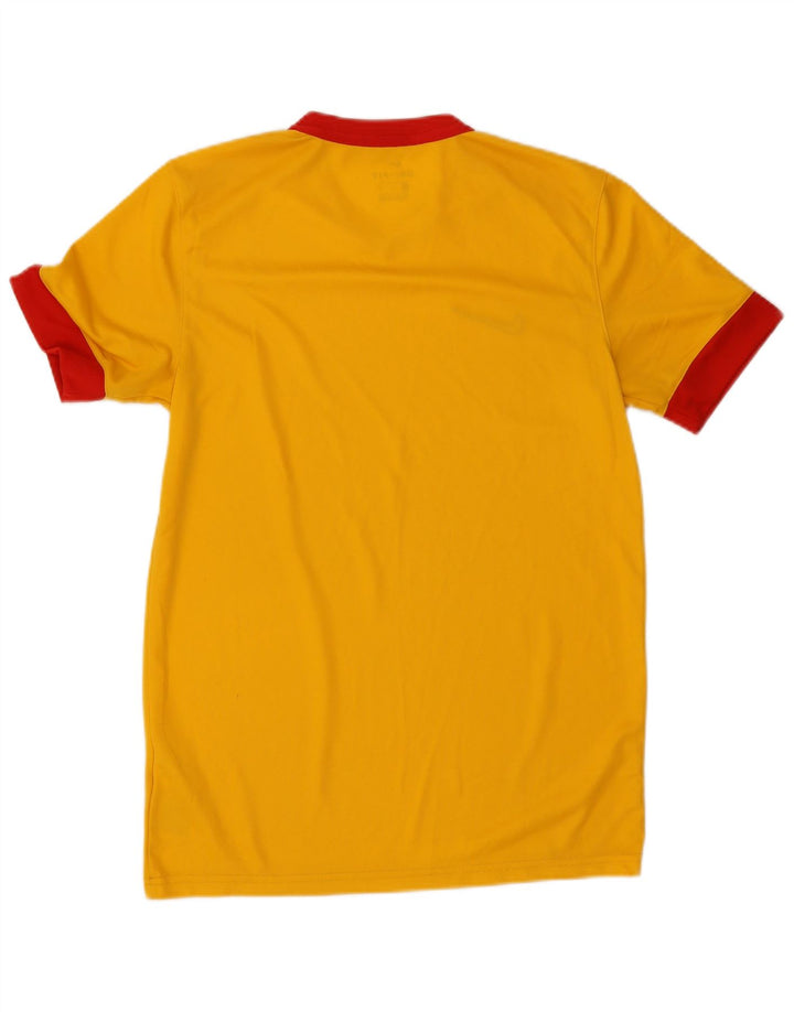 Мужская футболка Nike Dri Fit Верх среднего желтого цвета из полиэстера с цветными блоками