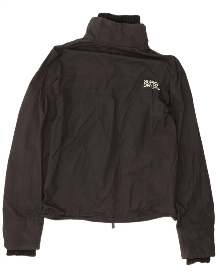 Мужская дождевик Superdry UK 36, маленький черный нейлон