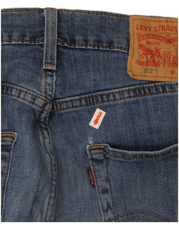 Мужские зауженные зауженные джинсы LEVI'S 512 W31 L28 Синие, хлопок