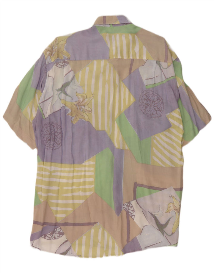 Мужская рубашка с коротким рукавом CASA MODA, большая разноцветная пэчворк