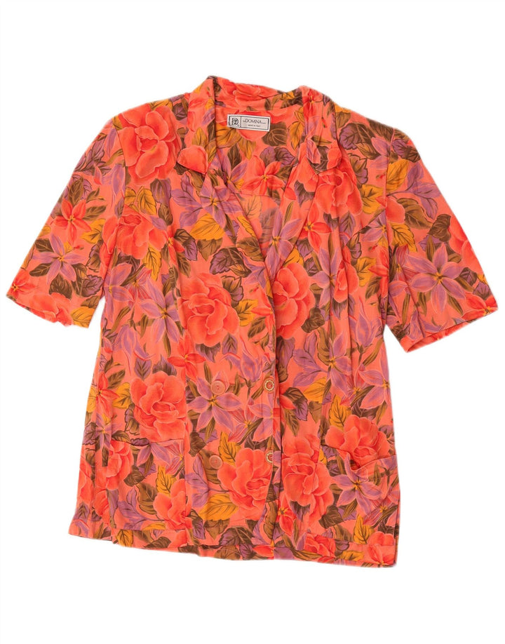 Женский кардиган с короткими рукавами Domina IT 50 XL Разноцветный цветочный принт