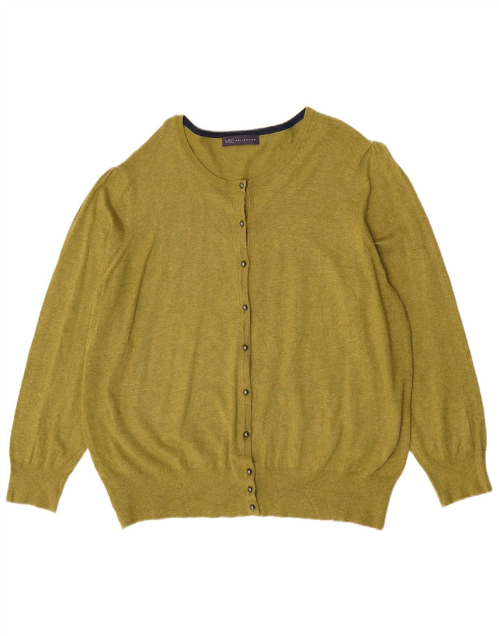Женский кардиган Marks & Spencer UK 18 XL Зеленый