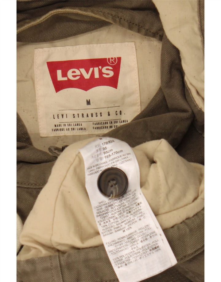 Мужская куртка в стиле милитари Levi's UK 38, средний цвет хаки, хлопок