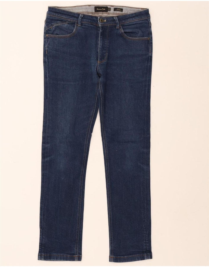 MASSIMO DUTTI Mens Slim Jeans EU 40 Medium W31 L29 Blue Cotton Vintage Massimo Dutti and Second-Hand Massimo Dutti from Messina Hembry 
