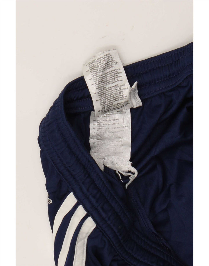 Мужские спортивные шорты Adidas Climalite среднего размера, темно-синие, с цветными блоками