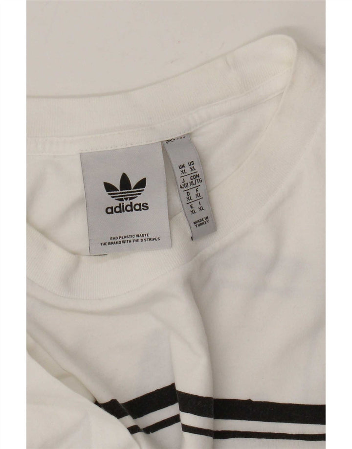 Adidas Мужская футболка с рисунком Top XL Белая
