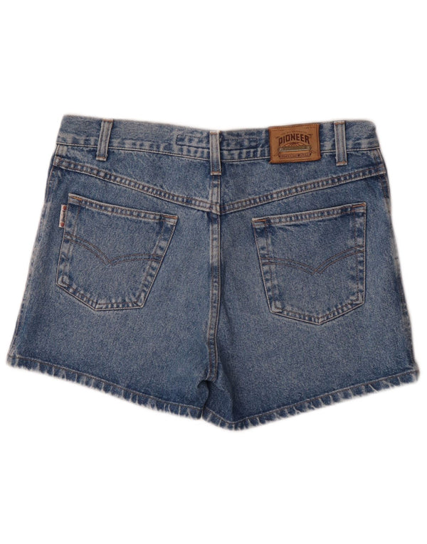 Pioneer Womens Denim Shorts W33 Large Blue