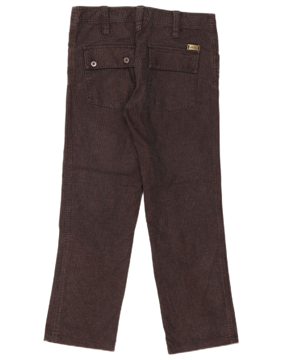 ELLESSE Женские прямые брюки карго IT 44 Medium W32 L28 Серые в тонкую полоску