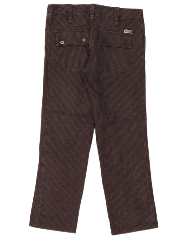 ELLESSE Женские прямые брюки карго IT 44 Medium W32 L28 Серые в тонкую полоску