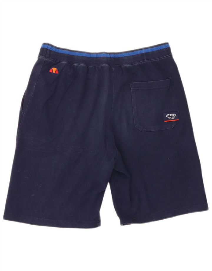 Мужские спортивные шорты Ellesse с рисунком, темно-синие, хлопковые, среднего размера