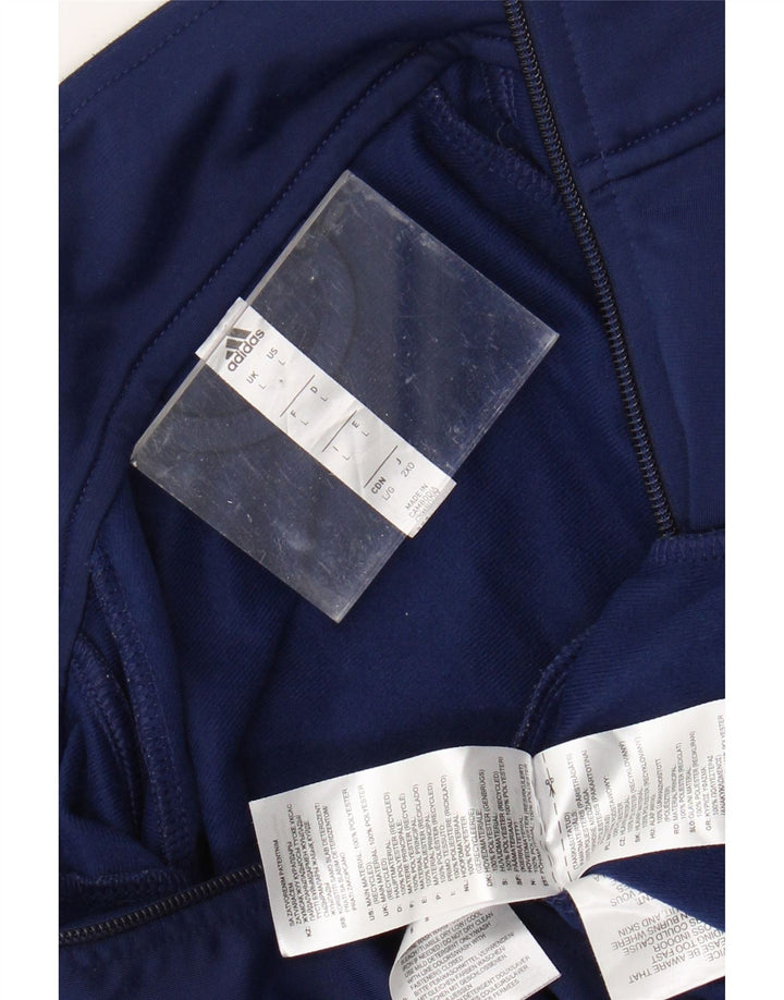 Мужская спортивная куртка ADIDAS, большая темно-синяя