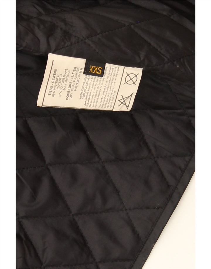 SPYKE Womens Quilted Jacket UK 2 2XS Black Polyamide Vintage Spyke and Second-Hand Spyke from Messina Hembry 