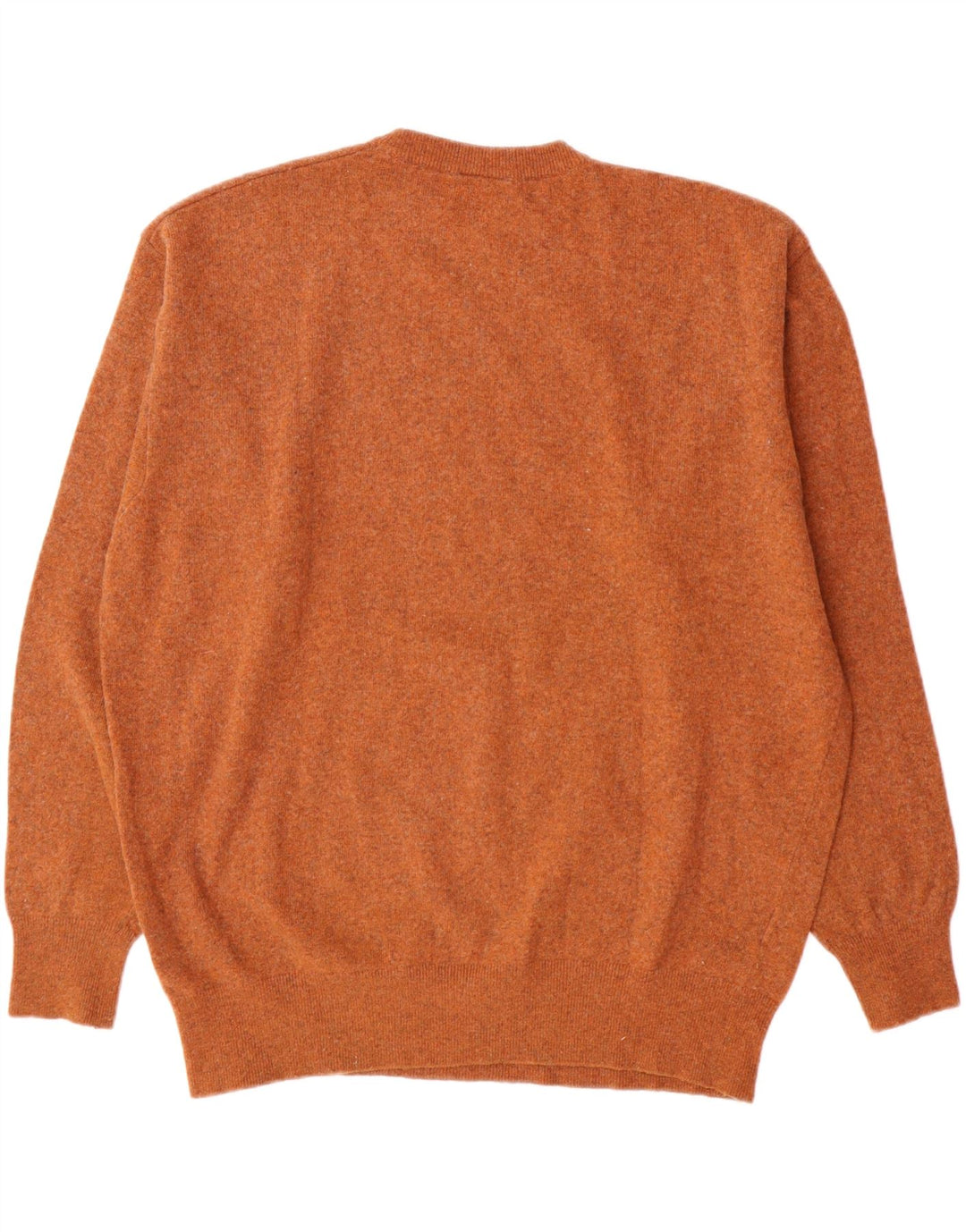 Мужской свитер Lacoste с круглым вырезом, размер 6 XL, коричневый из овечьей шерсти