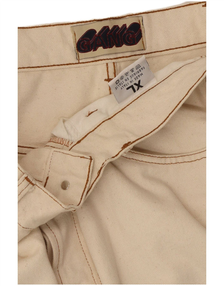 Мужские повседневные широкие брюки GANG XL W32 L33, белый хлопок