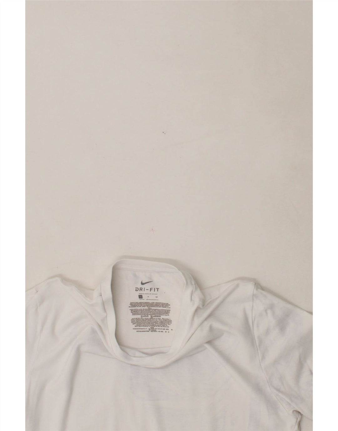 NIKE Womens Dri Fit T-Shirt Top UK 10 Small White Vintage Nike and Second-Hand Nike from Messina Hembry 