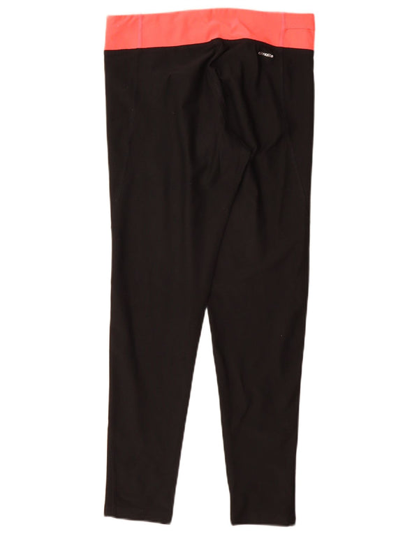 Женские леггинсы ADIDAS Climalite UK 8/10, маленькие черные с цветными блоками