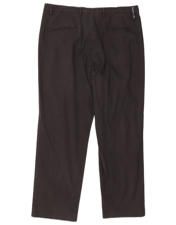 Trussardi Мужские прямые брюки IT 58 4XL W42 L30 Черный хлопок