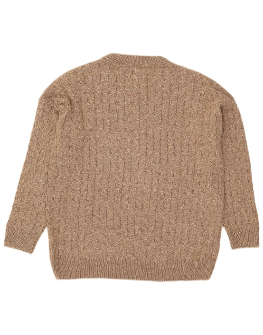 Женский свободный джемпер с круглым вырезом Massimo Dutti, Великобритания 10, маленький серый
