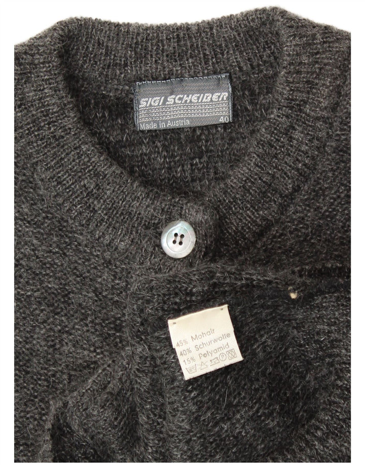 Женский кардиган с рисунком SIGI SCHEIBERG EU 40, средний серый мохер