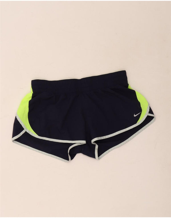 Женские свободные спортивные шорты Nike Dri Fit UK 14, большие темно-синие спортивные шорты