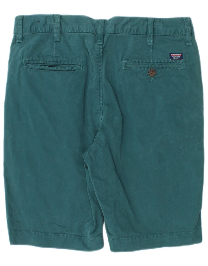 Мужские шорты чинос Superdry W30, хлопковые, среднего синего цвета