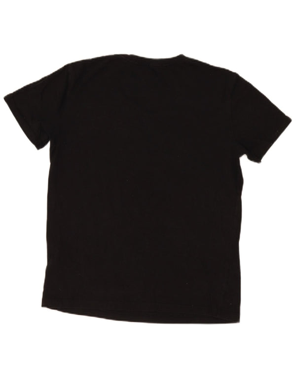 Женская футболка с рисунком Calvin Klein Jeans Top UK 12, средний черный хлопок