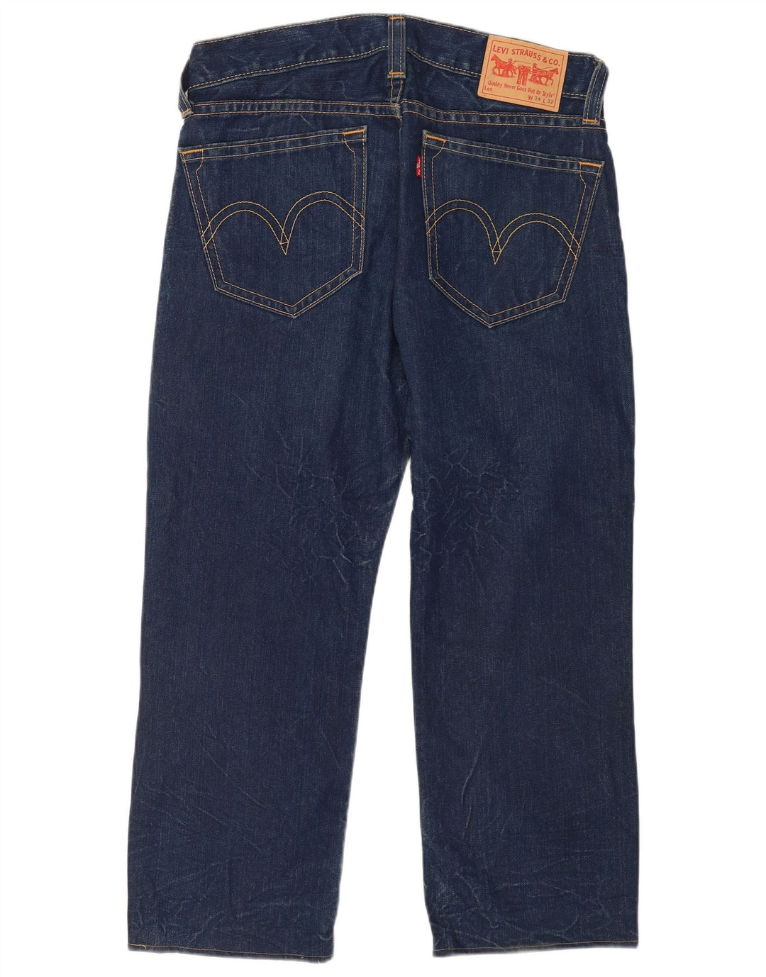 Мужские свободные джинсы Levi's W34 L27 темно-синие, хлопок