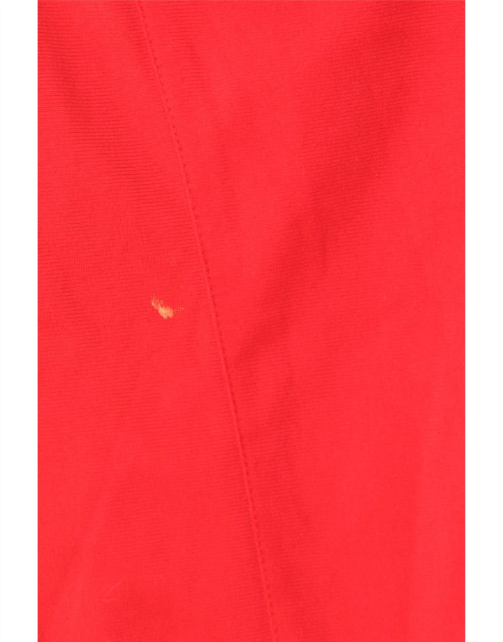 Мужская спортивная куртка ADIDAS UK 42/44, большой красный полиэстер с цветными блоками