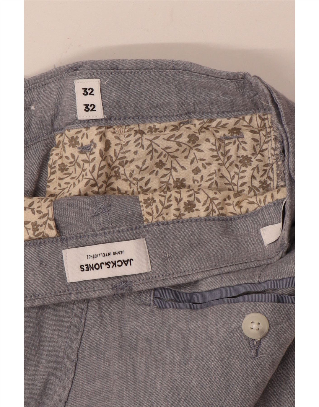 Брюки-чиносы Jack & Jones мужские узкие W32 L32 серые
