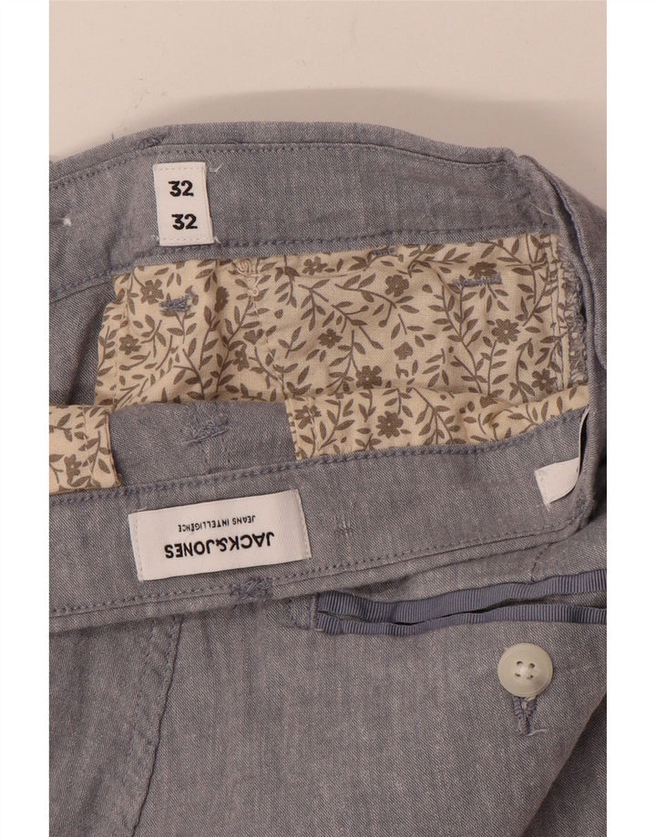 Брюки-чиносы Jack & Jones мужские узкие W32 L32 серые