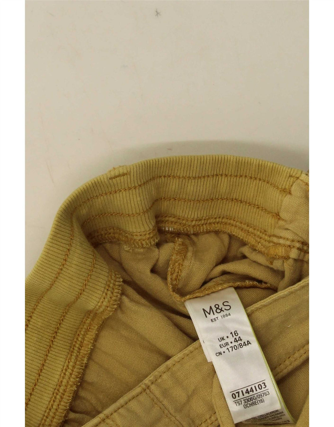Женские шорты Marks & Spencer UK 16, большие W34, льняной цвет цвета хаки
