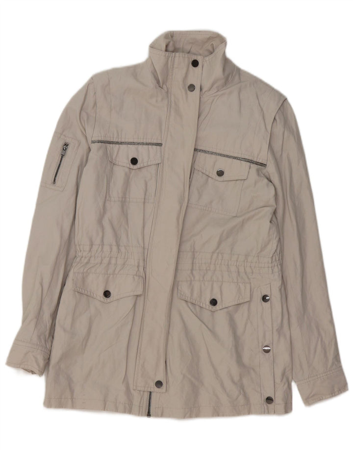 Женская практичная куртка MINT VELVET UK 10, маленький серый хлопок