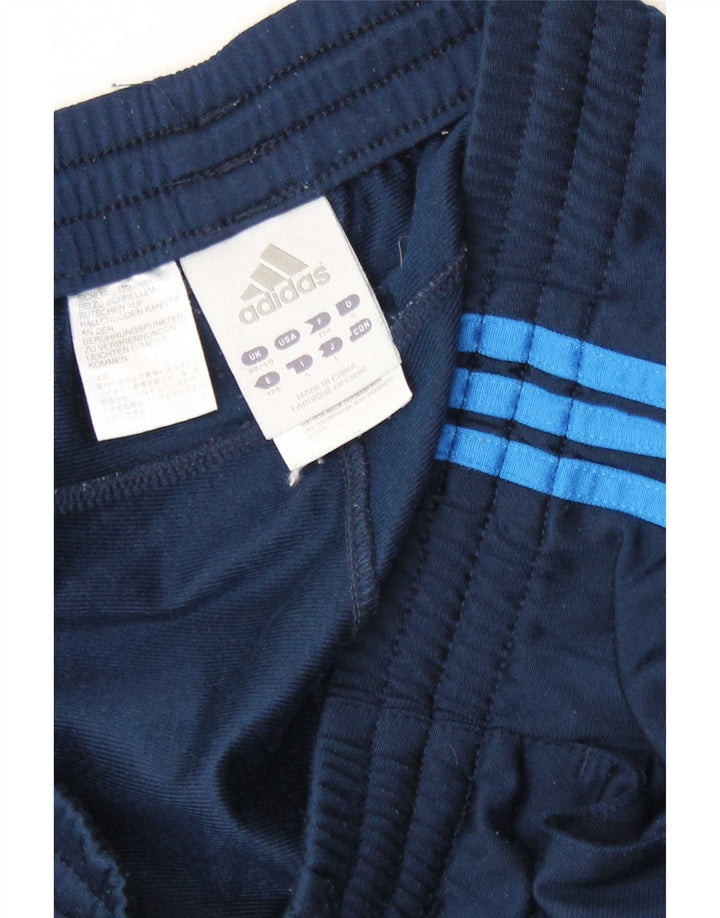 Мужские спортивные брюки Adidas UK 38/40, средний темно-синий, полиэстер